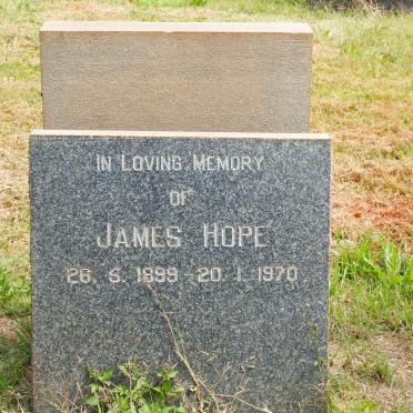 HOPE James 1899-1970