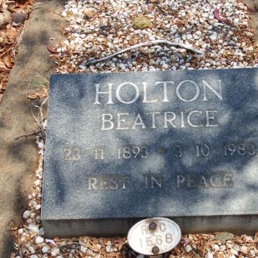 HOLTON Arthur James 1888-1953 &amp; Beatrice 1893-1983