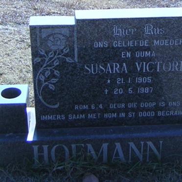 HOFMANN Susara Victoria 1905-1987