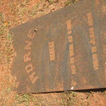 HORNE Okkert 1961-1961