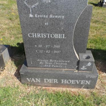 HOEVEN Christobel, van der 1910-1997