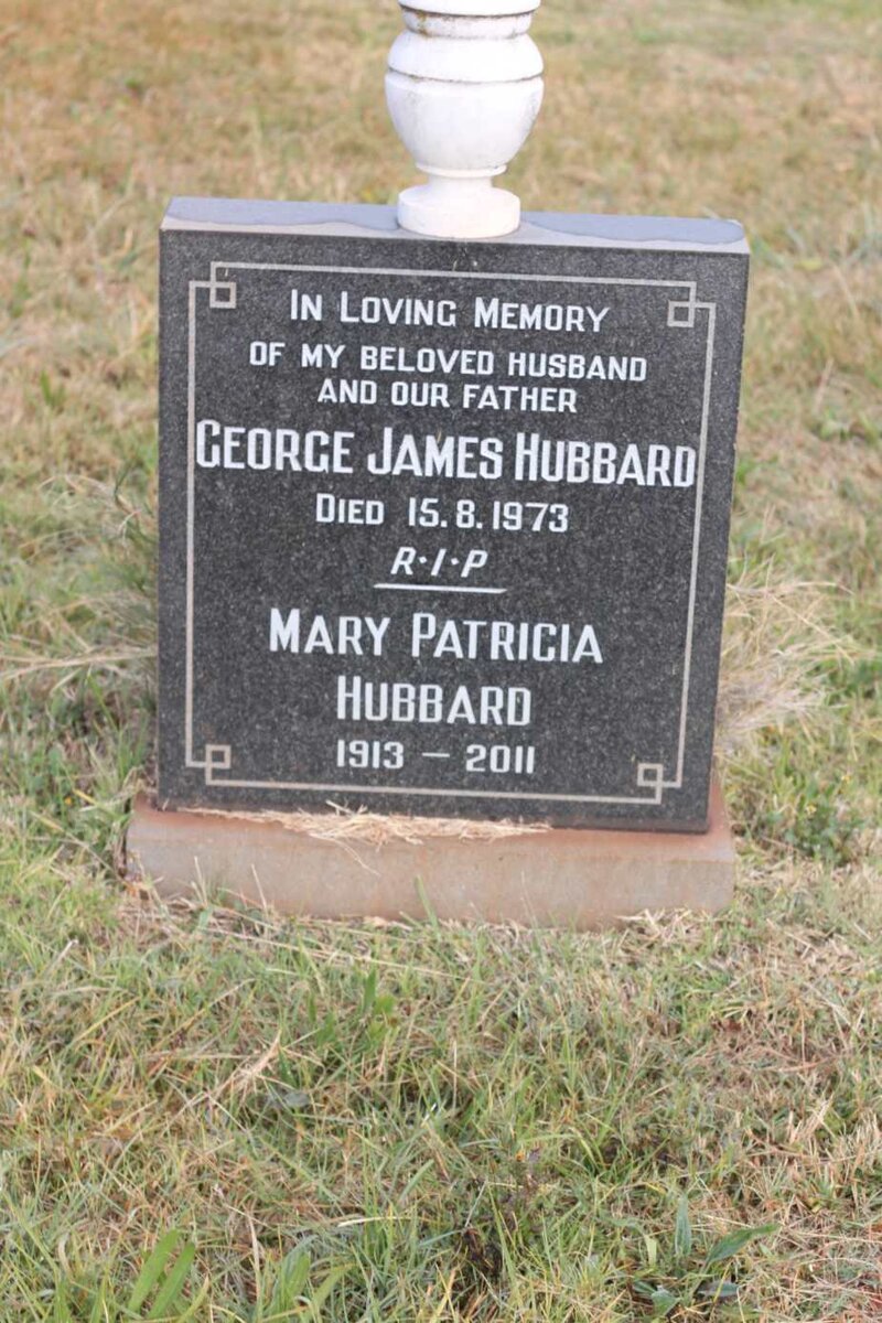 HUBBARD George James -1973 &amp; Mary Patricia 1913-2011