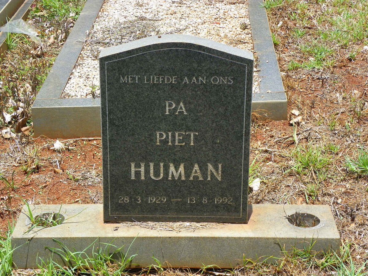 HUMAN Piet 1929-1992