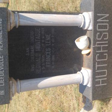 HUTCHISON Reginald Montague 1905-1969 &amp; Frances Lenie 1916-1987