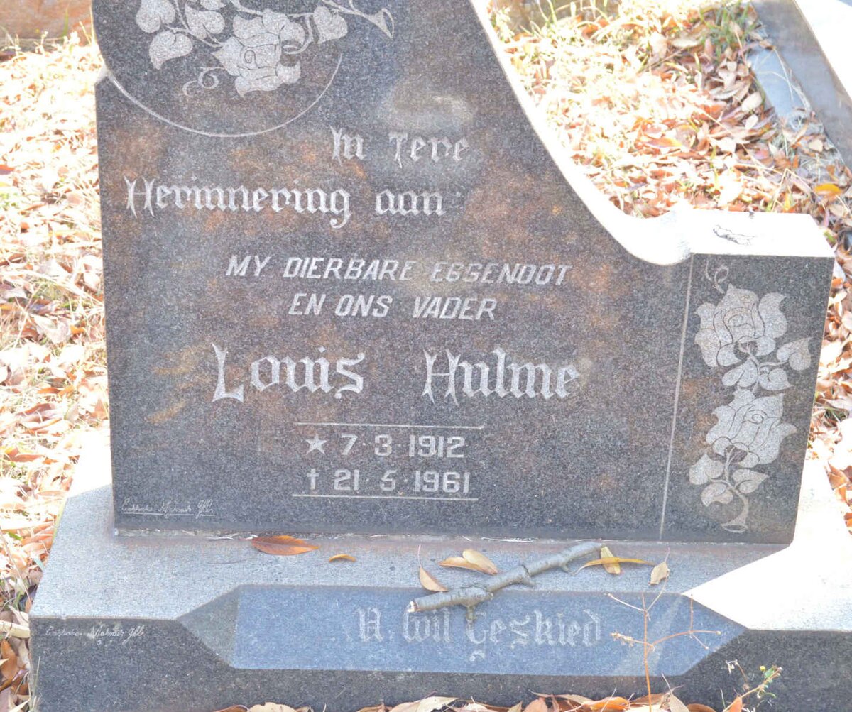 HULME Louis 1912-1961