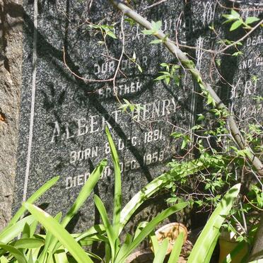 HYDE Albert Henry 1891-1859 ::  HYDE Albert Edwin 1923-1954