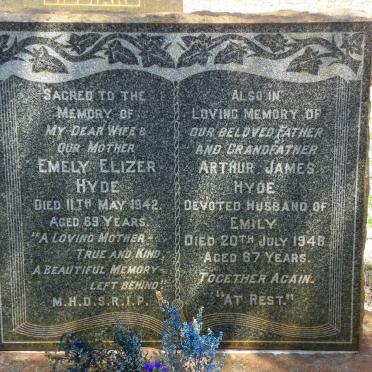 HYDE Arthur James -1948 &amp; Emely Elizer -1942 :: HYDE Claude Ernest 1920-1989