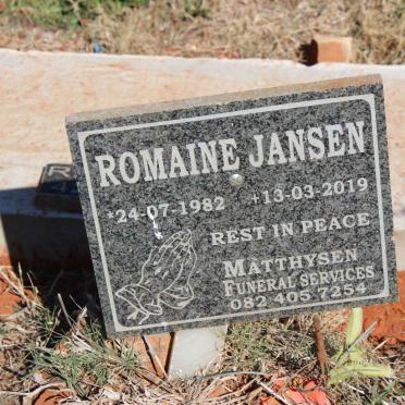 JANSEN Romaine 1982-2019