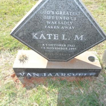 JAARSVELD Kate L.M., van 1921-1995