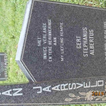 JAARSVELD Gert Stephanus Albertus, van 1920-1985