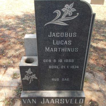 JAARSVELD Jacobus Lucas Marthinus, van 1888-1974