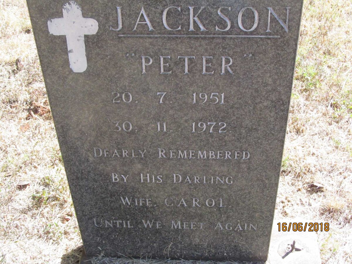 JACKSON Peter 1951-1972