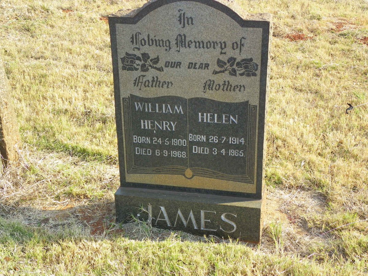 JAMES William Henry 1900-1968 &amp; Helen 1914-1965