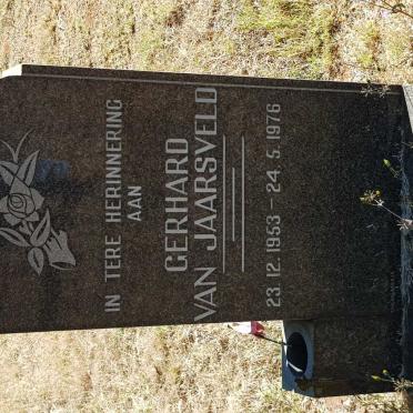 JAARSVELD Gerhard, van 1953-1976