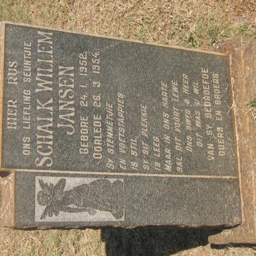 JANSEN Schalk Willem 1952-1954