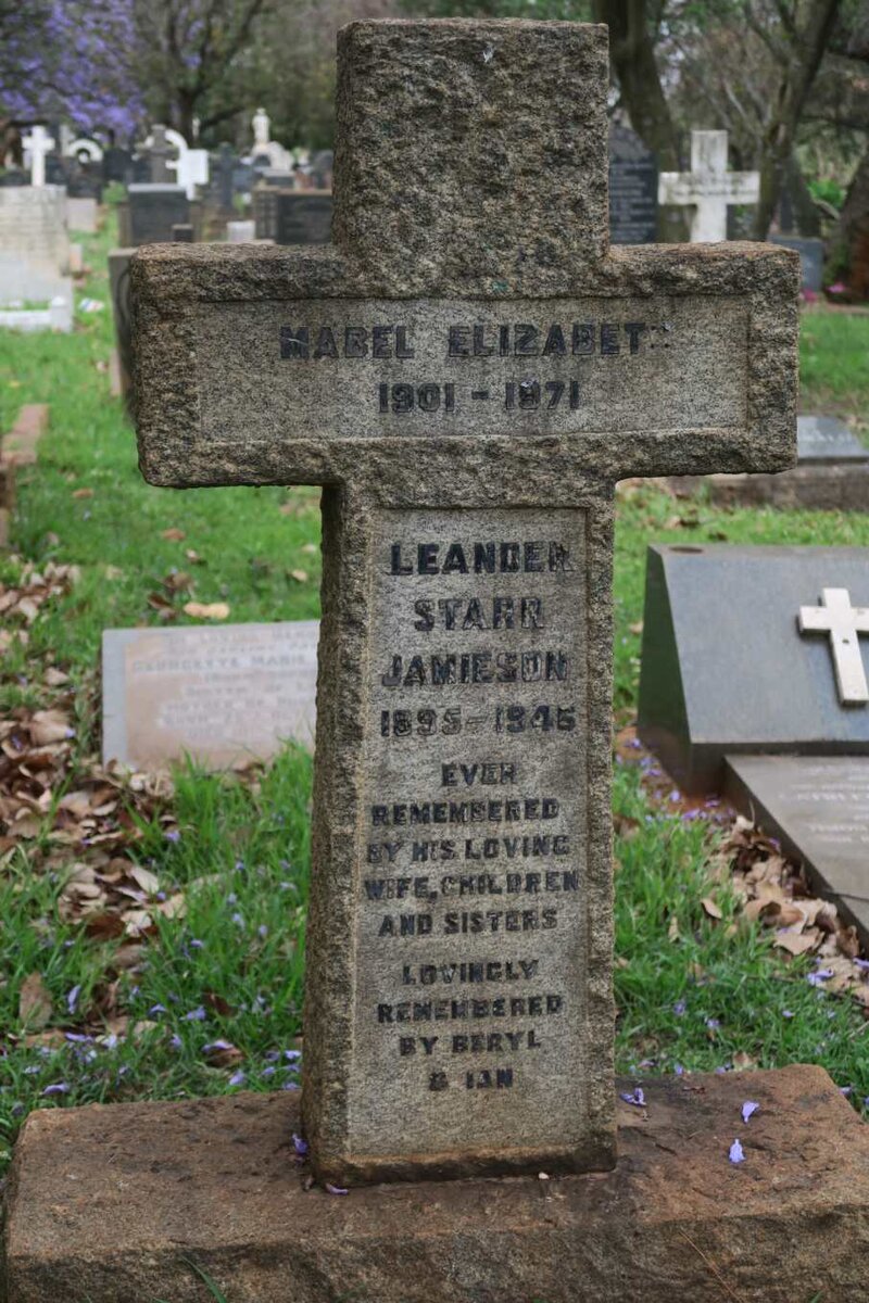 JAMIESON Leander Starr 1895-1945 &amp; Mabel Elizabeth 1901-1971