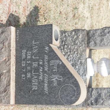 JAGER Jan J., de 1936-1967