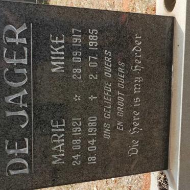 JAGER Mike, de 1917-1985 &amp; Marie 1921-1980
