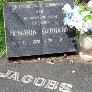 JACOBS Hendrik Gerhardus 1939-1980