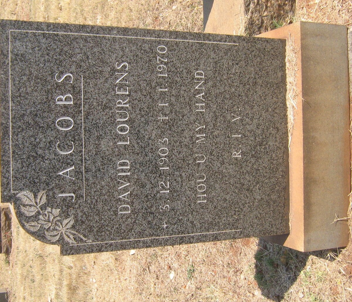 JACOBS David Lourens 1903-1970