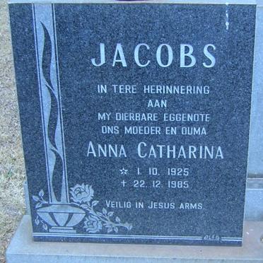 JACOBS Anna Catharina 1925-1985