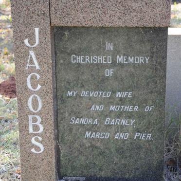 JACOBS Augusta Maria nee AVONDO 1922-1980