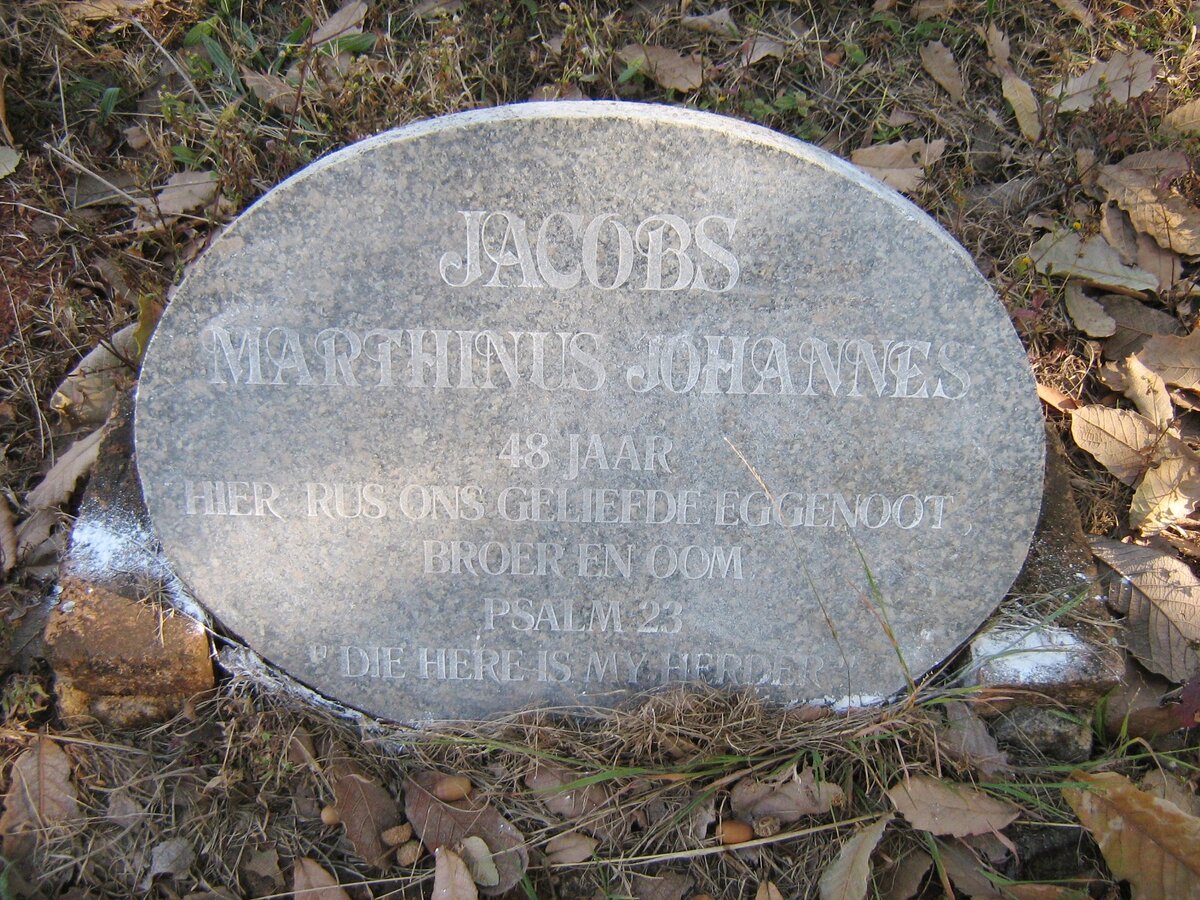JACOBS Marthinus Johannes
