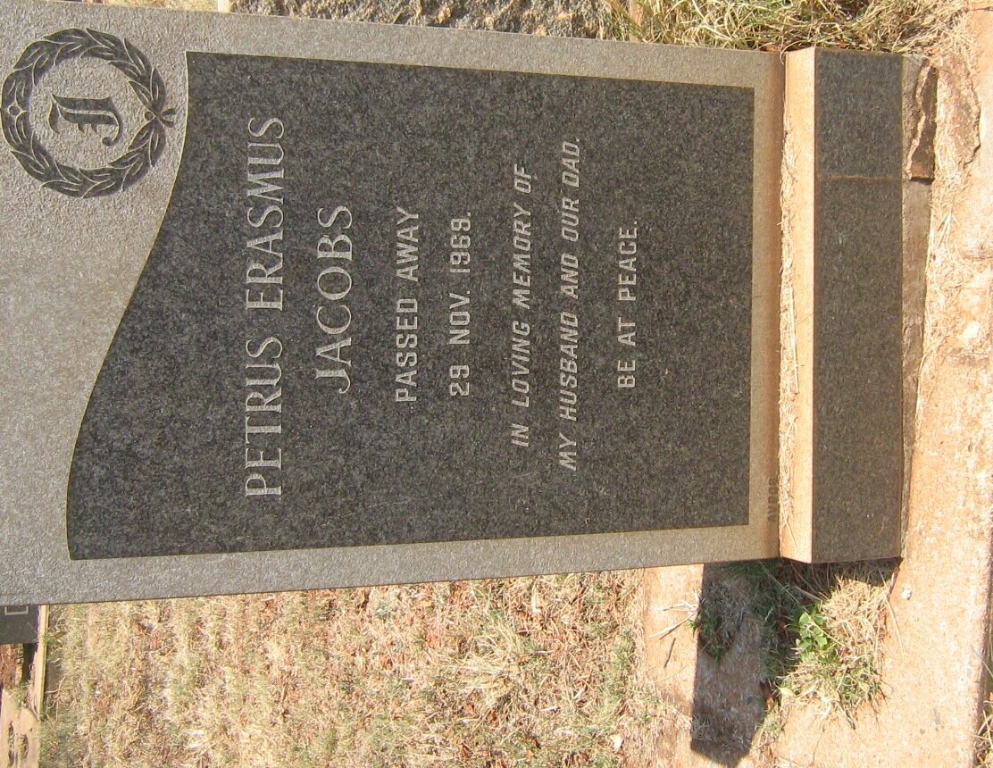 JACOBS Petrus Erasmus -1969