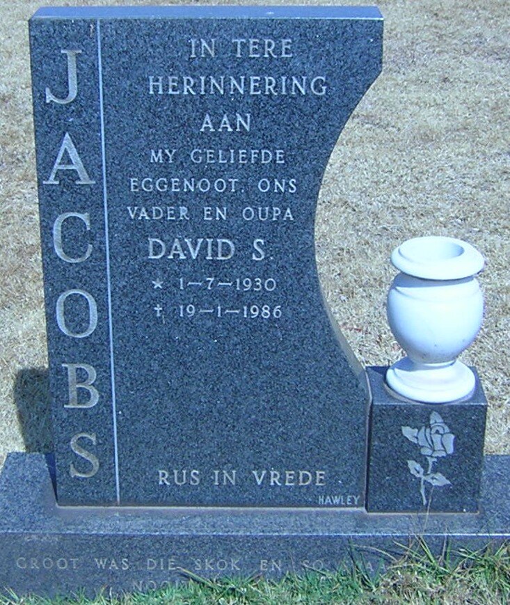 JACOBS David S. 1930-1986