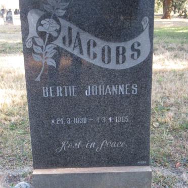 JACOBS Bertie Johannes 1898-1965