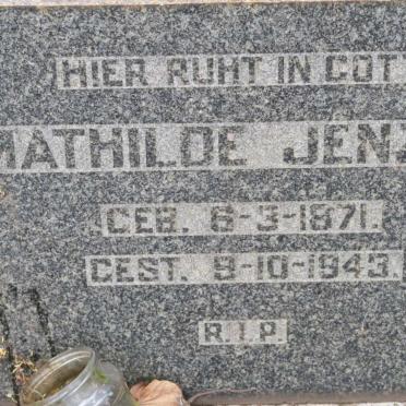 JENZEN Mathilde 1871-1943