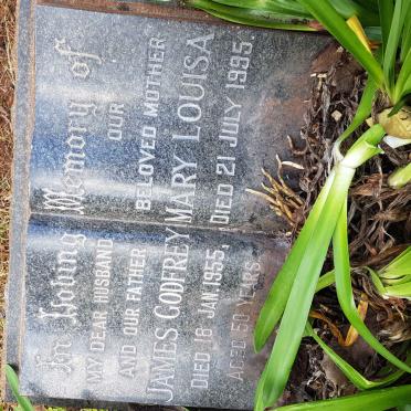 JENNINGS James Godfrey -1955 &amp; Mary Louisa -1995