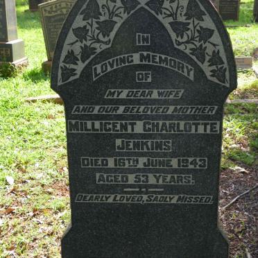 JENKINS Millicent Charlotte  -1943