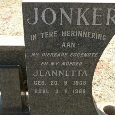 JONKER Jeannetta 1908-1966
