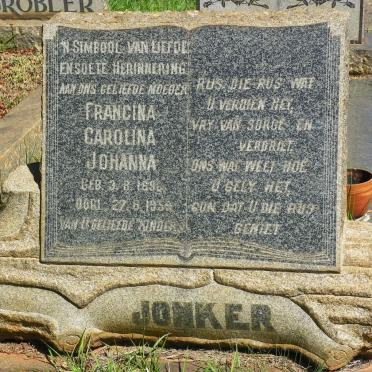 JONKER Francina Carolina Johanna 1896-1959