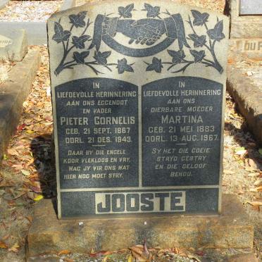 JOOSTE Pieter Cornelis 1867-1943 &amp; Martina 1883-1967
