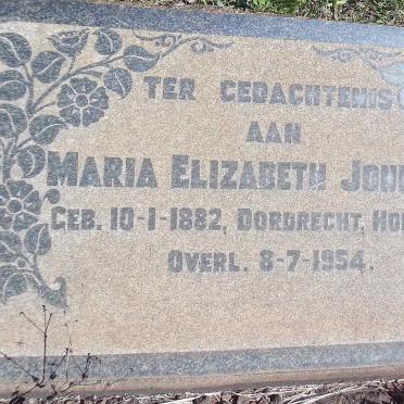 JONKERS Maria Elizabeth 1882-1954