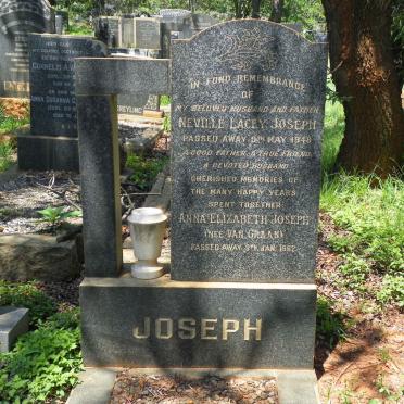 JOSEPH Neville Lacey -1948 &amp; Anna Elizabeth VAN GRAAN -1962