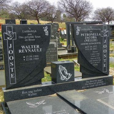 JOOSTE Petronella Jacoba nee SCHALKWYK 1932-2001 :: JOOSTE Walter Reynault 1966-1989
