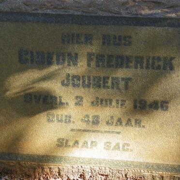 JOUBERT Gideon Frederick -1946
