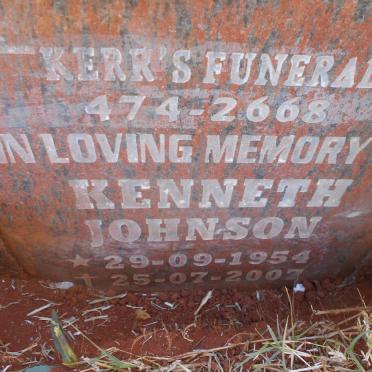 JOHNSON Kenneth 1954-2007