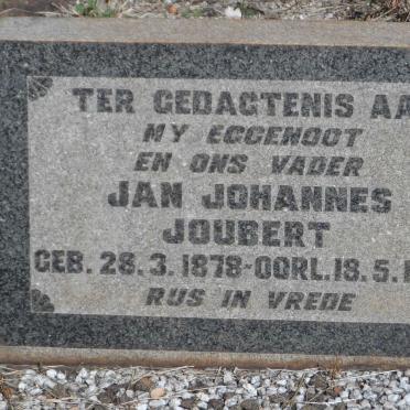 JOUBERT Jan Johannes 1878-1957