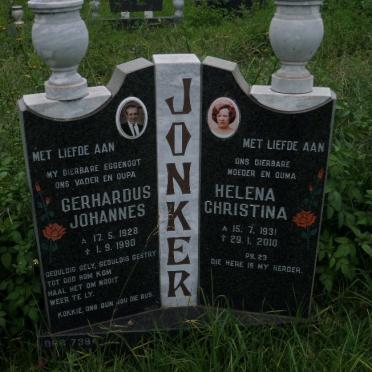 JONKER Gerhardus Johannes 1928-1990 &amp; Helena Christina 1931-2010