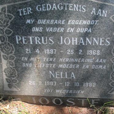 JOOSTE Petrus Johannes 1897-1968 &amp; Nella 1907-1982