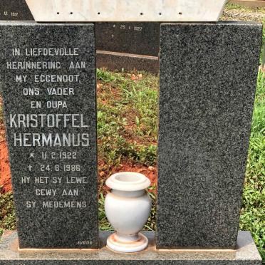 JOOSTE Kristoffel Hermanus 1922-1986