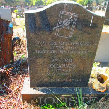 JOOSTE Willem Johannes 1931-2007