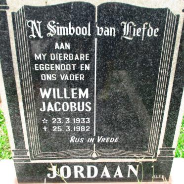 JORDAAN Willem Jacobus 1933-1982
