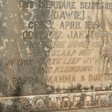 JOUBERT Dawie 1954-1956