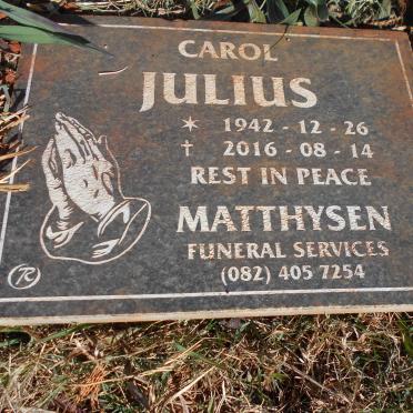 JULIUS Carol 1942-2016