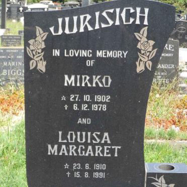 JURISICH Mirko 1902-1978 &amp; Louisa Margaret 1910-1991